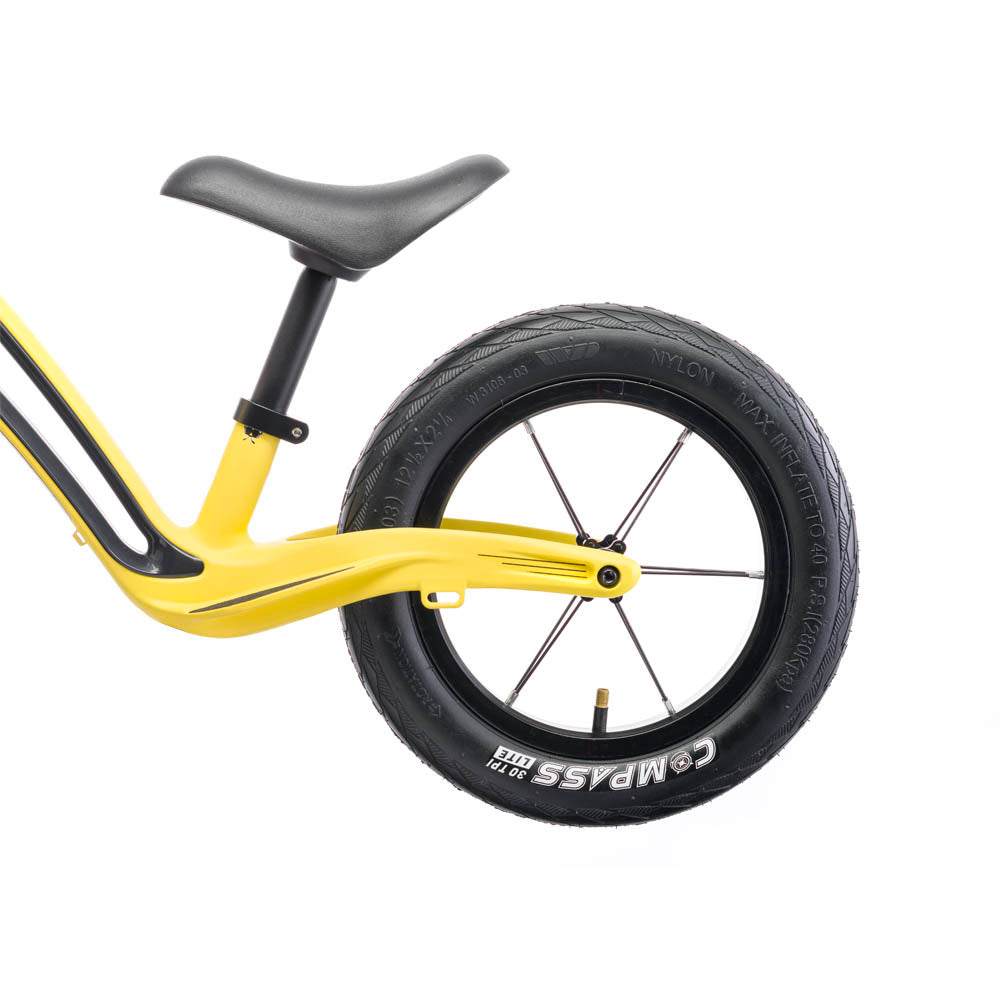 Hornit AIRO 12" Balance Bike – Hammer Yellow Lightweight Kids Balance Bike