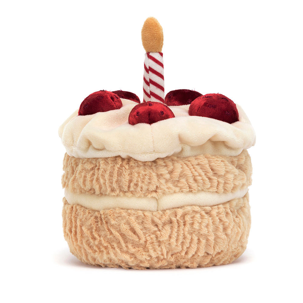 Amuseable Birthday Cake Plush Toy – Soft Celebration Gift for Children