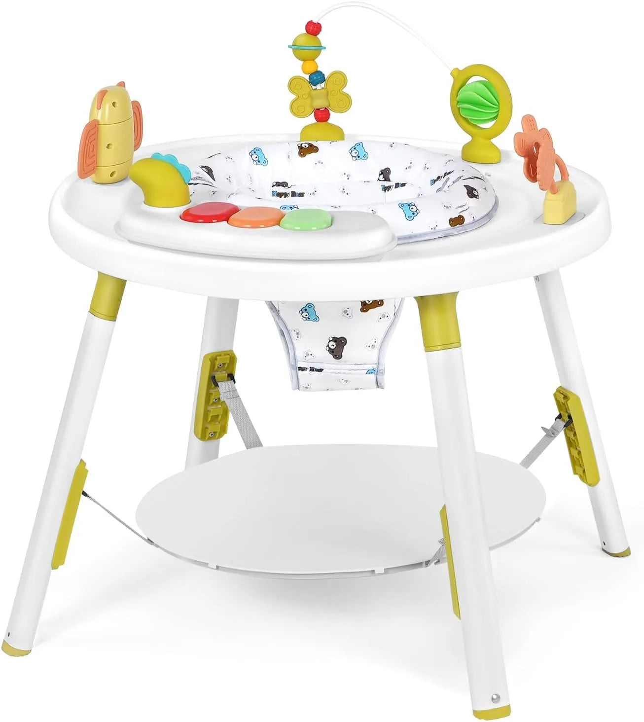 3-in-1 Baby Activity Centre Jumper & Play Table – 360° Rotating Seat with Interactive Toys