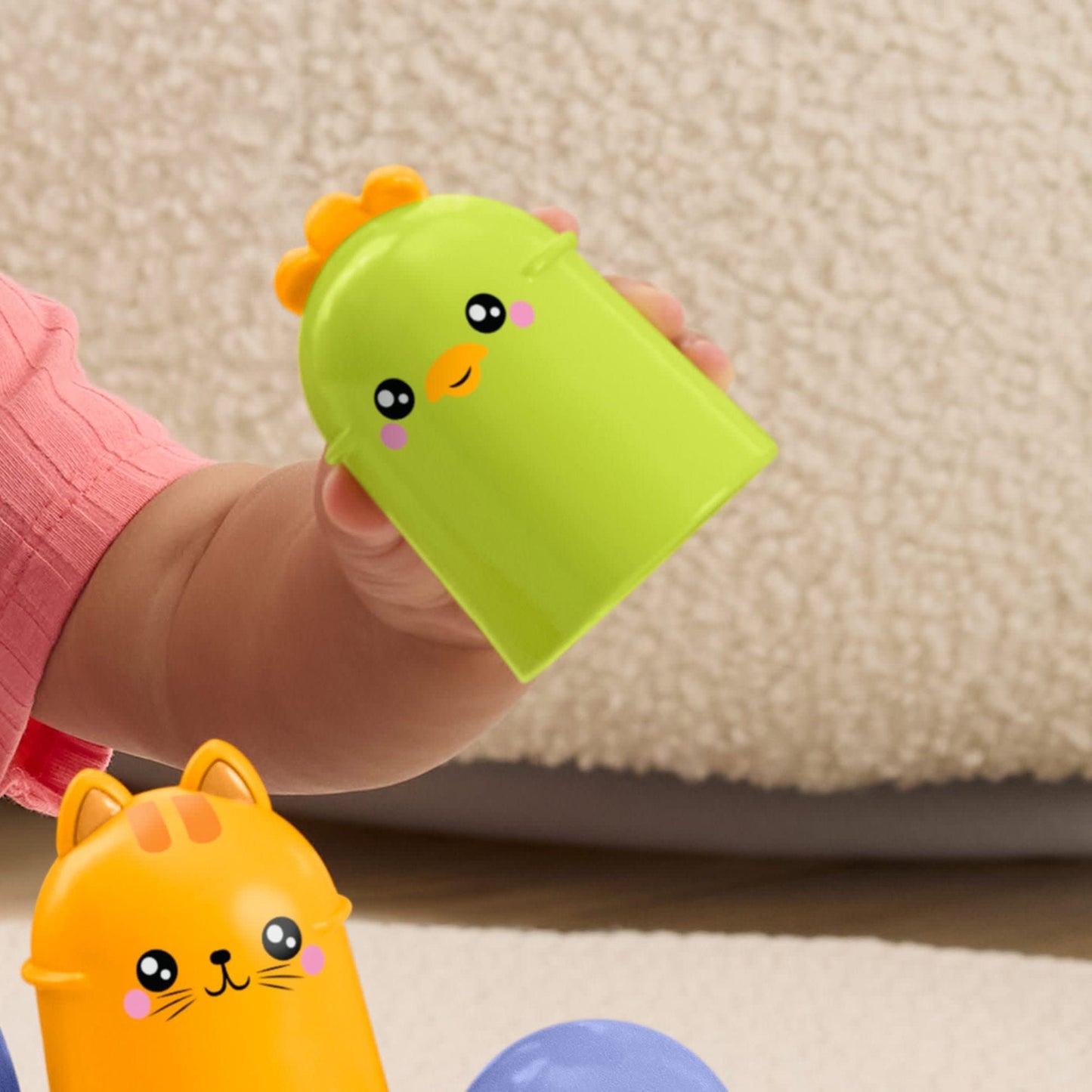 5-Piece Baby Bird Rattle Stacking Toy – Colourful Educational Sensory Toy for Babies