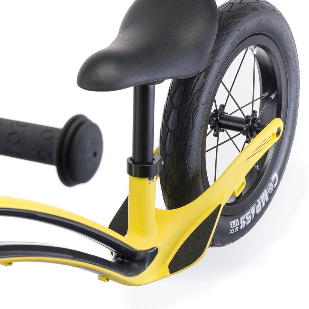 Hornit AIRO 12" Balance Bike – Hammer Yellow Lightweight Kids Balance Bike