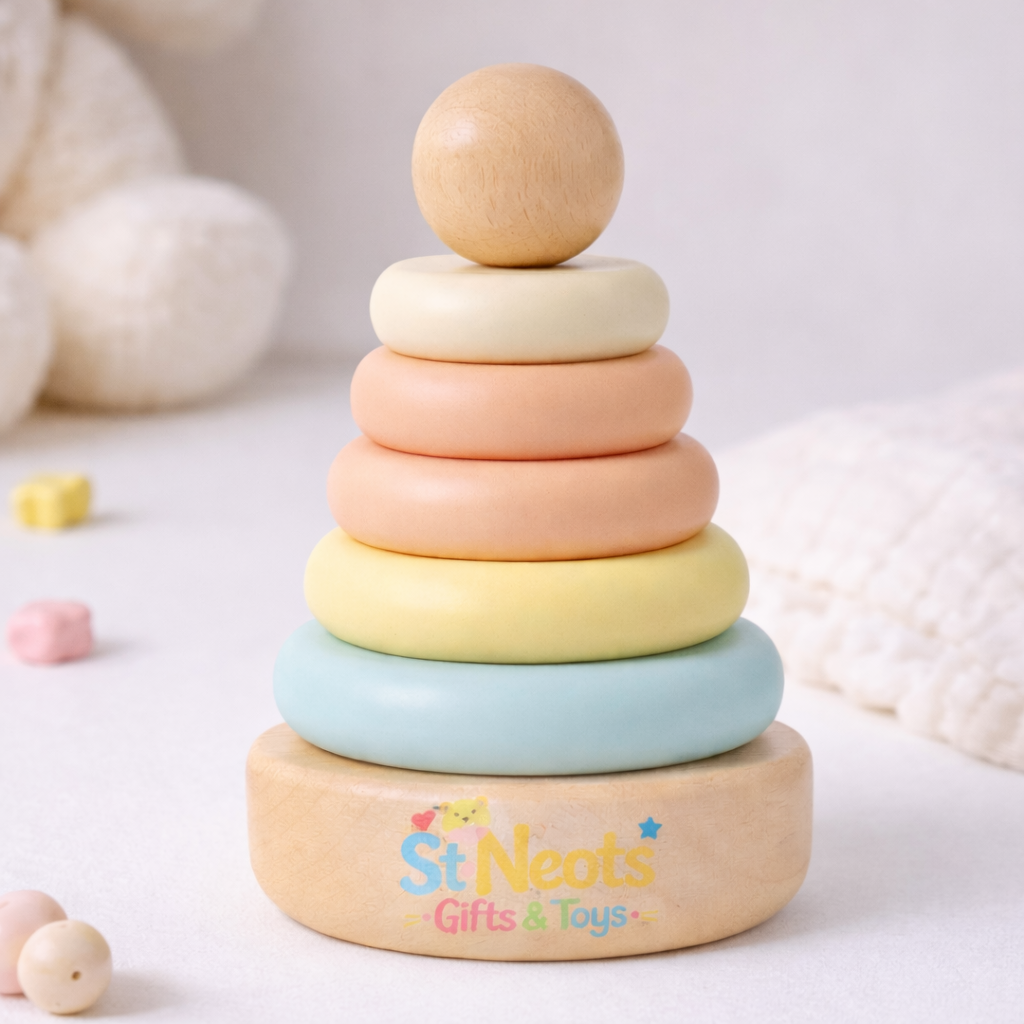 Wooden Stacking Rings Toy for Babies – Montessori Learning Toy