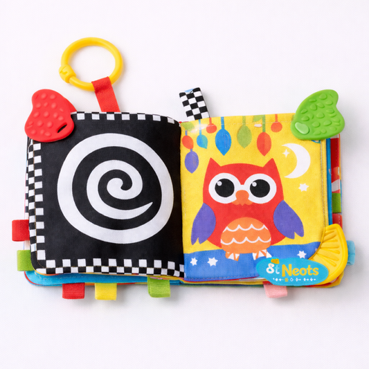 Baby Soft Cloth Book Toy – Sensory Learning Book for Infants