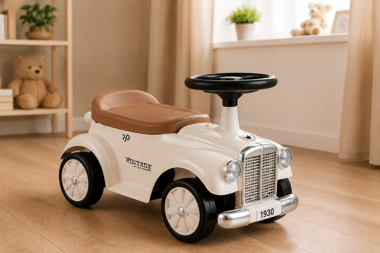 Kids Ride On Car with Under-Seat Storage – 18–36 Months Toddler Push Car