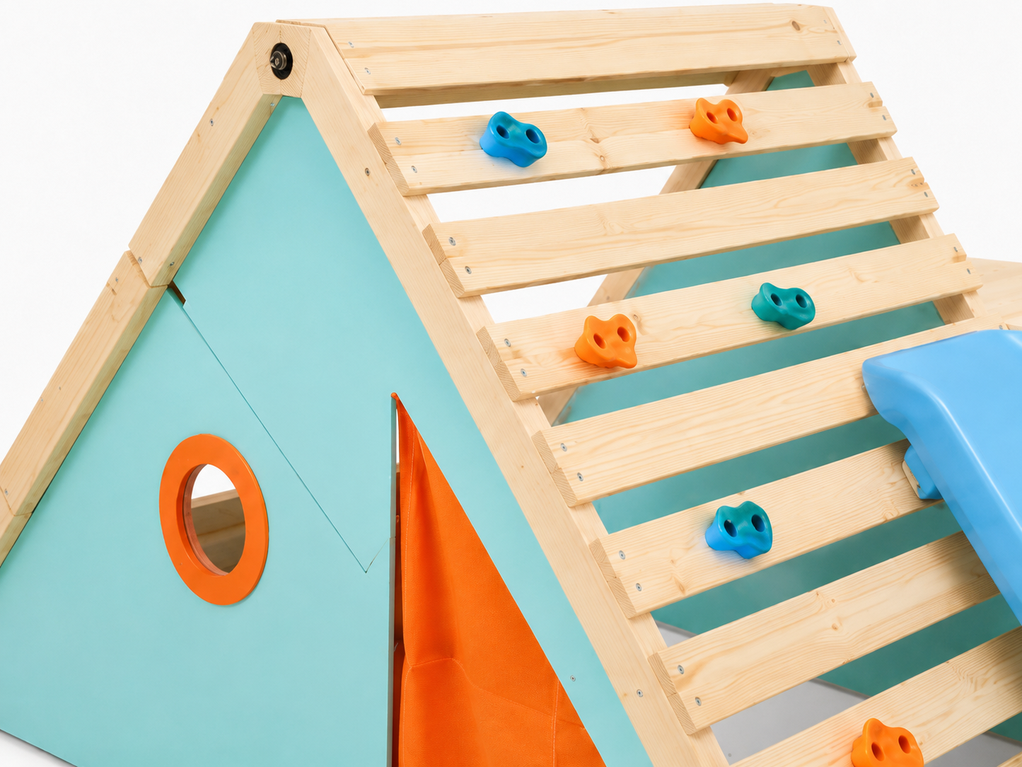 Plum My First Wooden Playcentre – Kids Indoor & Outdoor Climbing Frame with Slide and Play Tent