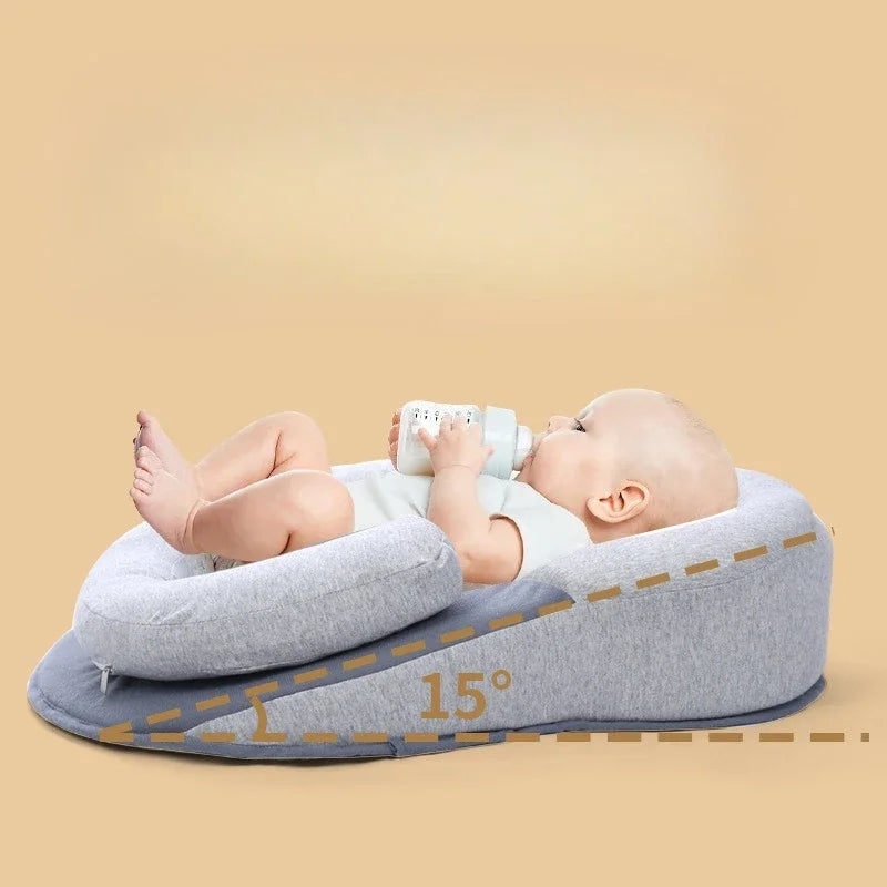 Anti-Reflux Baby Support Pillow – Newborn Feeding & Anti-Spit-Up Wedge Cushion