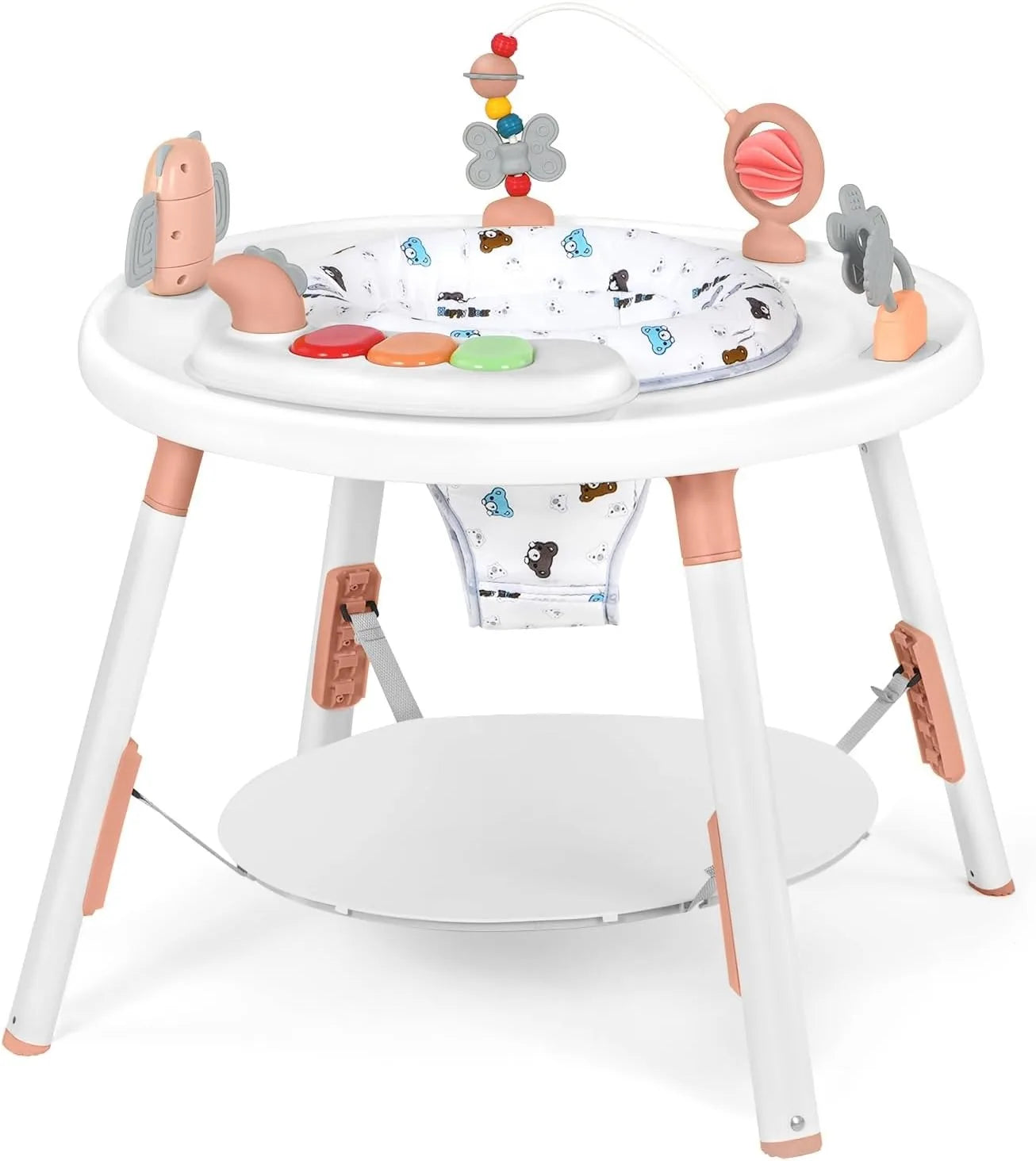 3-in-1 Baby Activity Centre Jumper & Play Table – 360° Rotating Seat with Interactive Toys