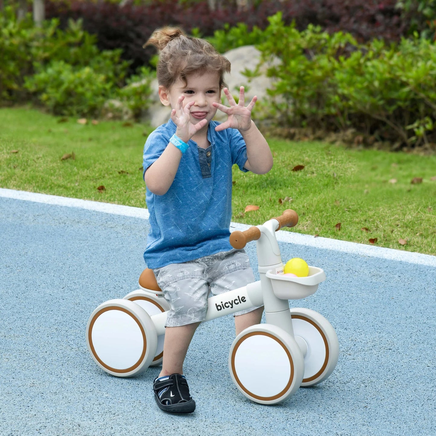 AIYAPLAY Kids Balance Bike with Adjustable Seat – First Training Bike for Toddlers Aged 1–3 Years