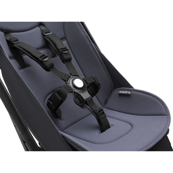 Compact Travel Stroller with Bumper Bar – Stormy Blue Lightweight Pushchair
