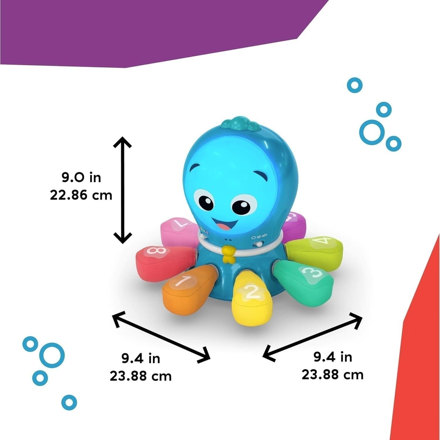Baby Einstein Go Opus Go Musical Crawl & Chase Octopus Toy with Lights Ages 3M–5Y